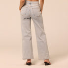 Light Blue Wide Leg Jeans - shopaleena