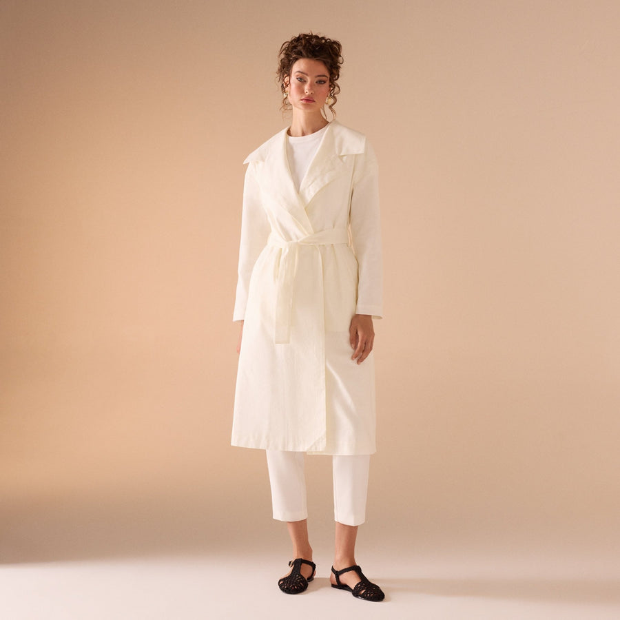 Light Trench Coat - shopaleena