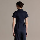Linen Peplum Shirt - shopaleena