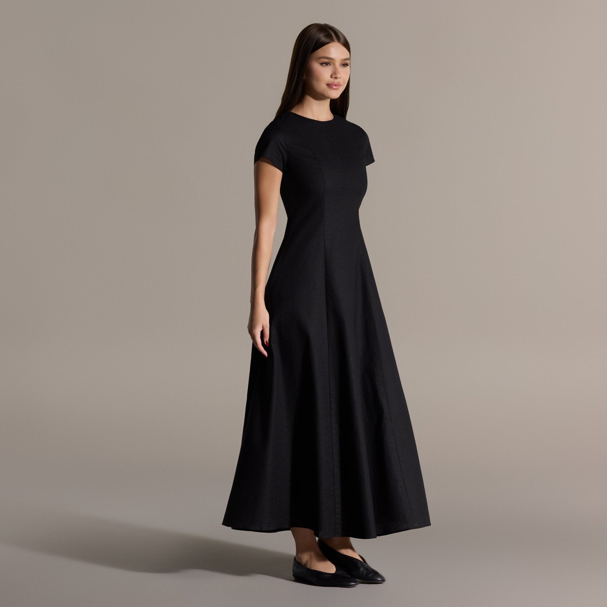 Linen Under Abaya Dress - shopaleena