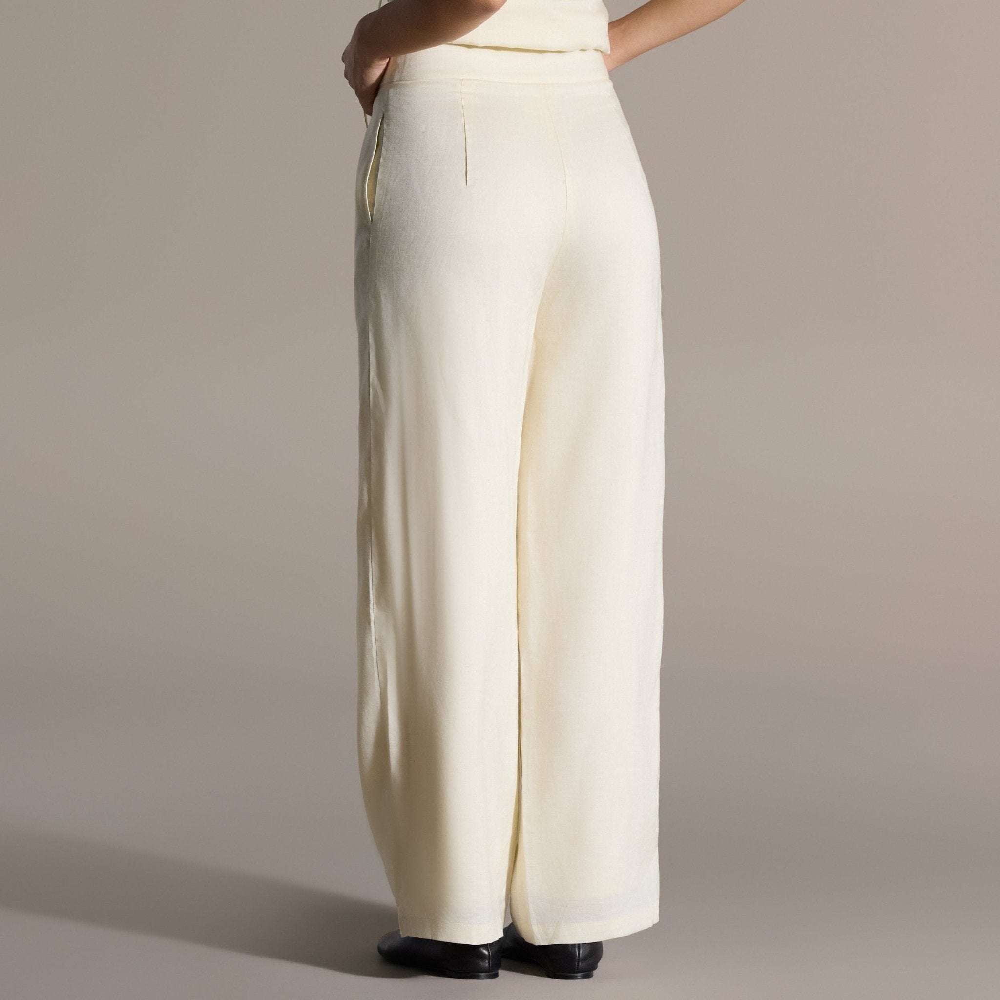 Linen Wide Leg Pants - shopaleena