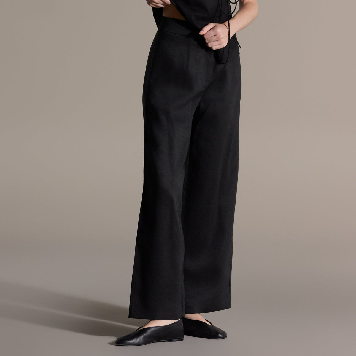 Linen Wide Leg Pants - shopaleena
