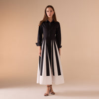 Long Sleeve A - line Maxi Dress - shopaleena