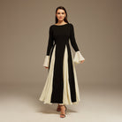 Long Sleeve A - Line Maxi Dress - shopaleena