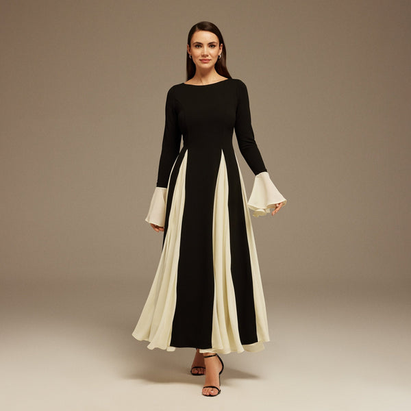 Long Sleeve A-Line Maxi Dress shopaleena Long Sleeve A-Line Maxi Dress shopaleena
