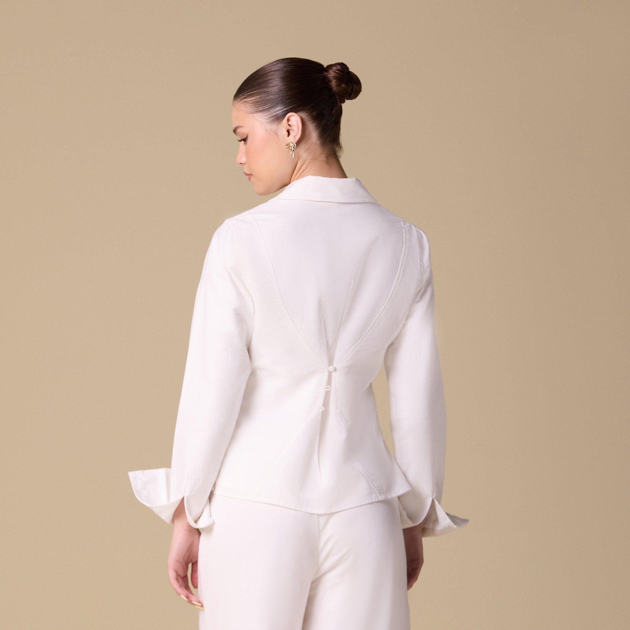 Long Sleeve Linen Shirt - shopaleena