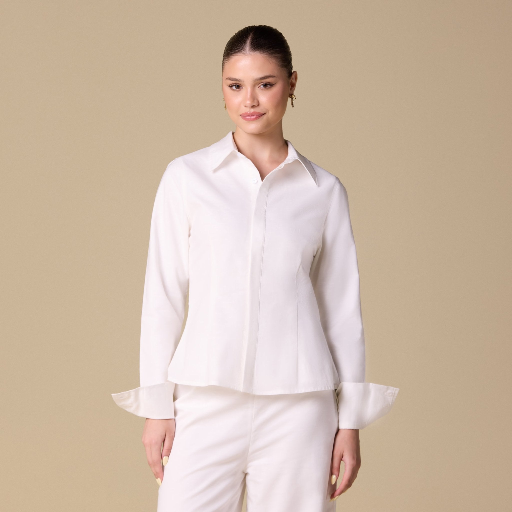 Long Sleeve Linen Shirt - shopaleena