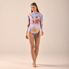 Long Sleeve One Piece Swimsuit - shopaleena