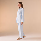 Long sleeve oversize linen shirt - shopaleena