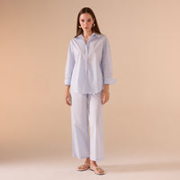 Long sleeve oversize poplin shirt - shopaleena