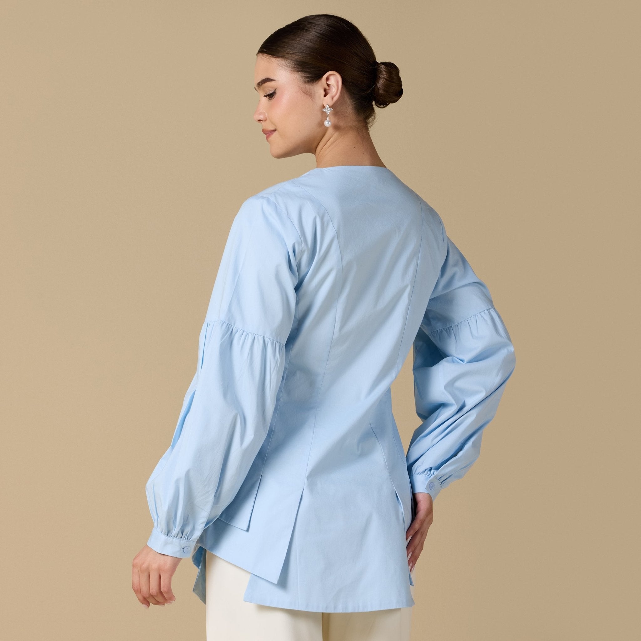 Long sleeve ruffled shirt - shopaleena
