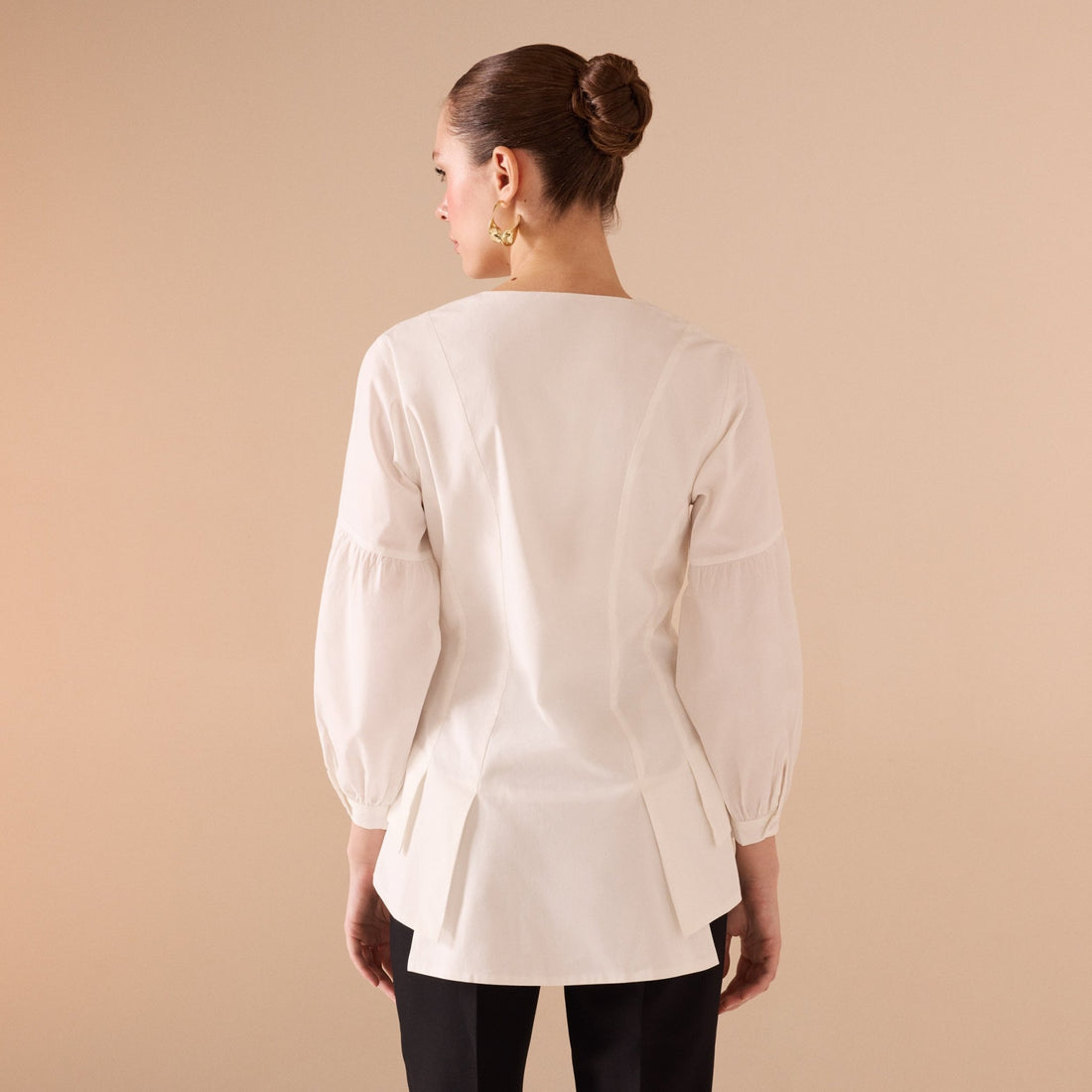 Long Sleeve Ruffled Shirt - shopaleena