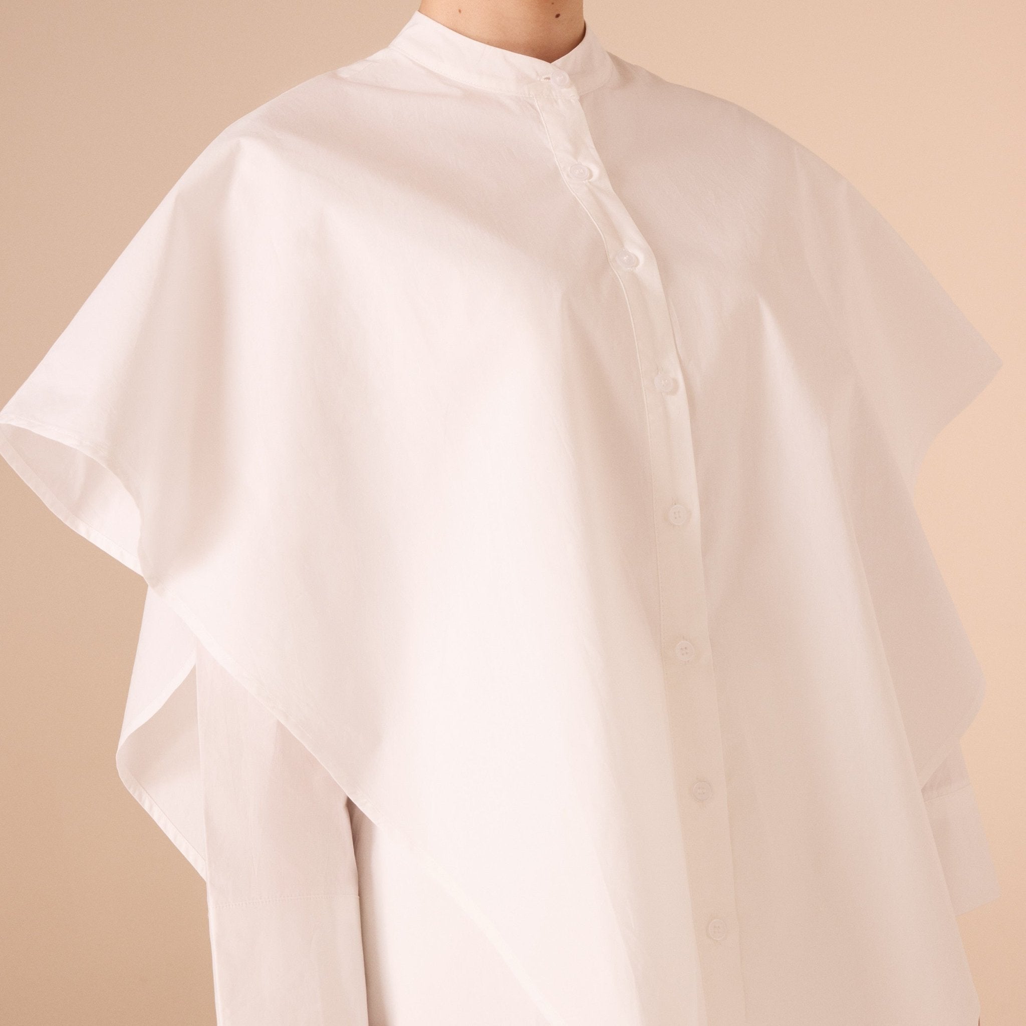 Long Sleeve Two layer Poplin Shirt - shopaleena