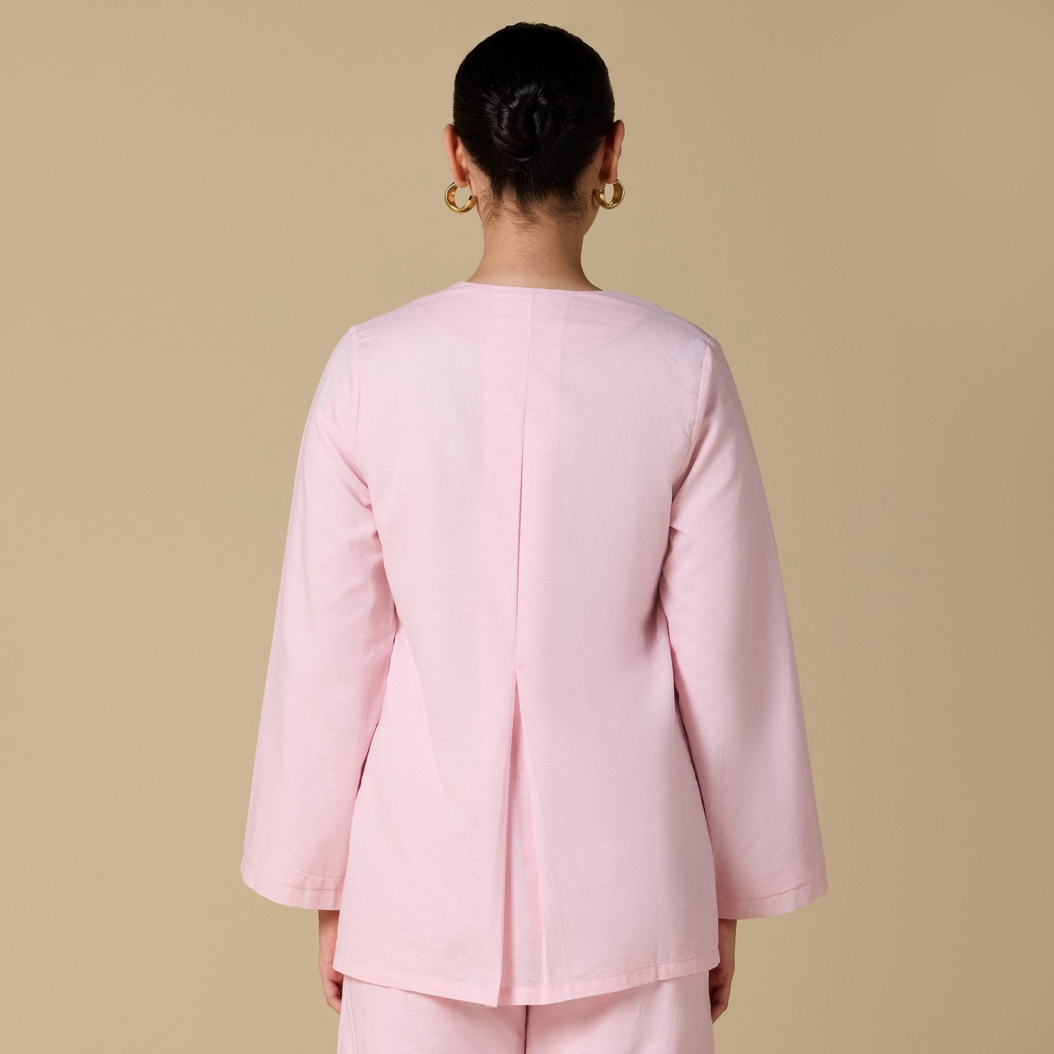 Long sleeves Wrapped Top - shopaleena