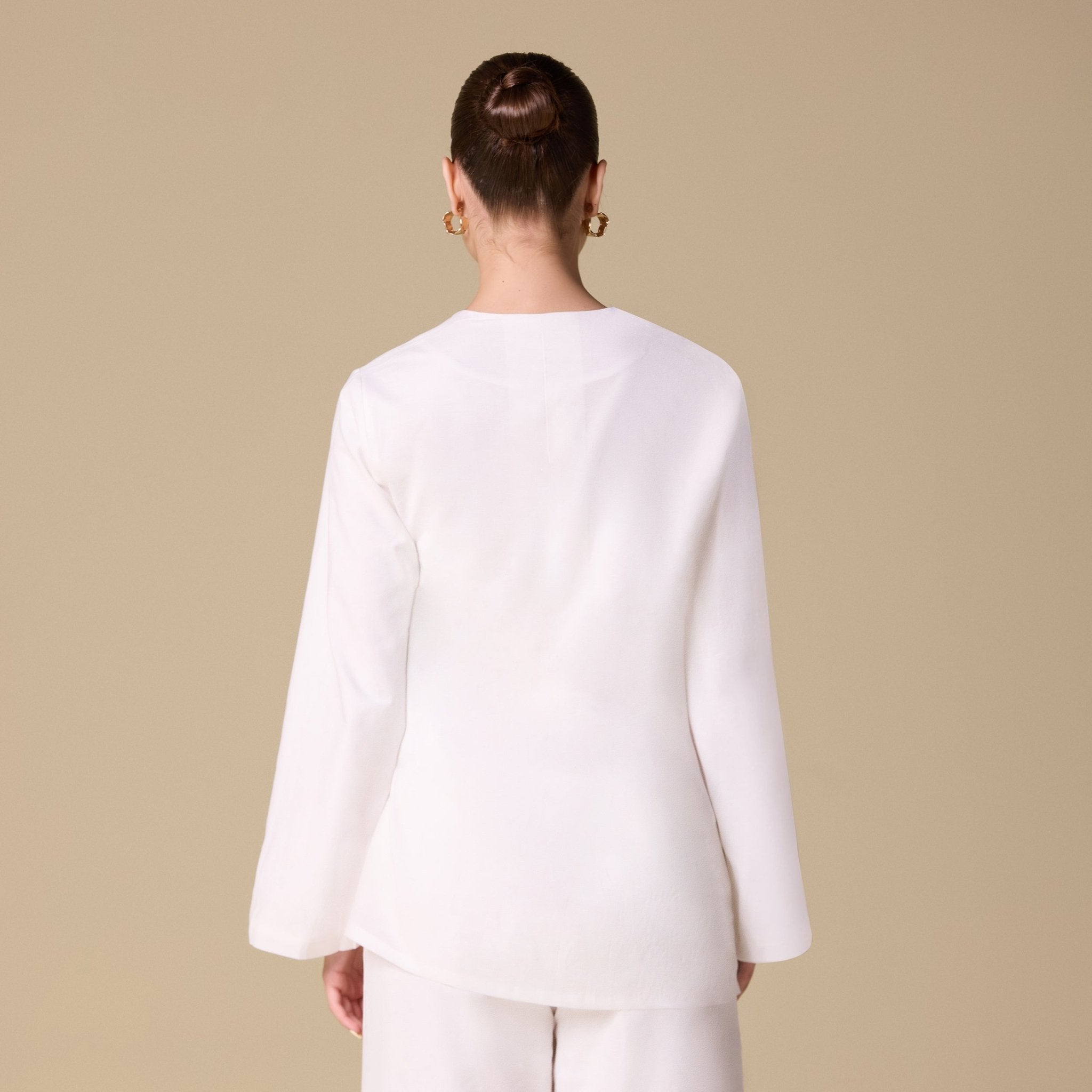 Long sleeves Wrapped Top - shopaleena