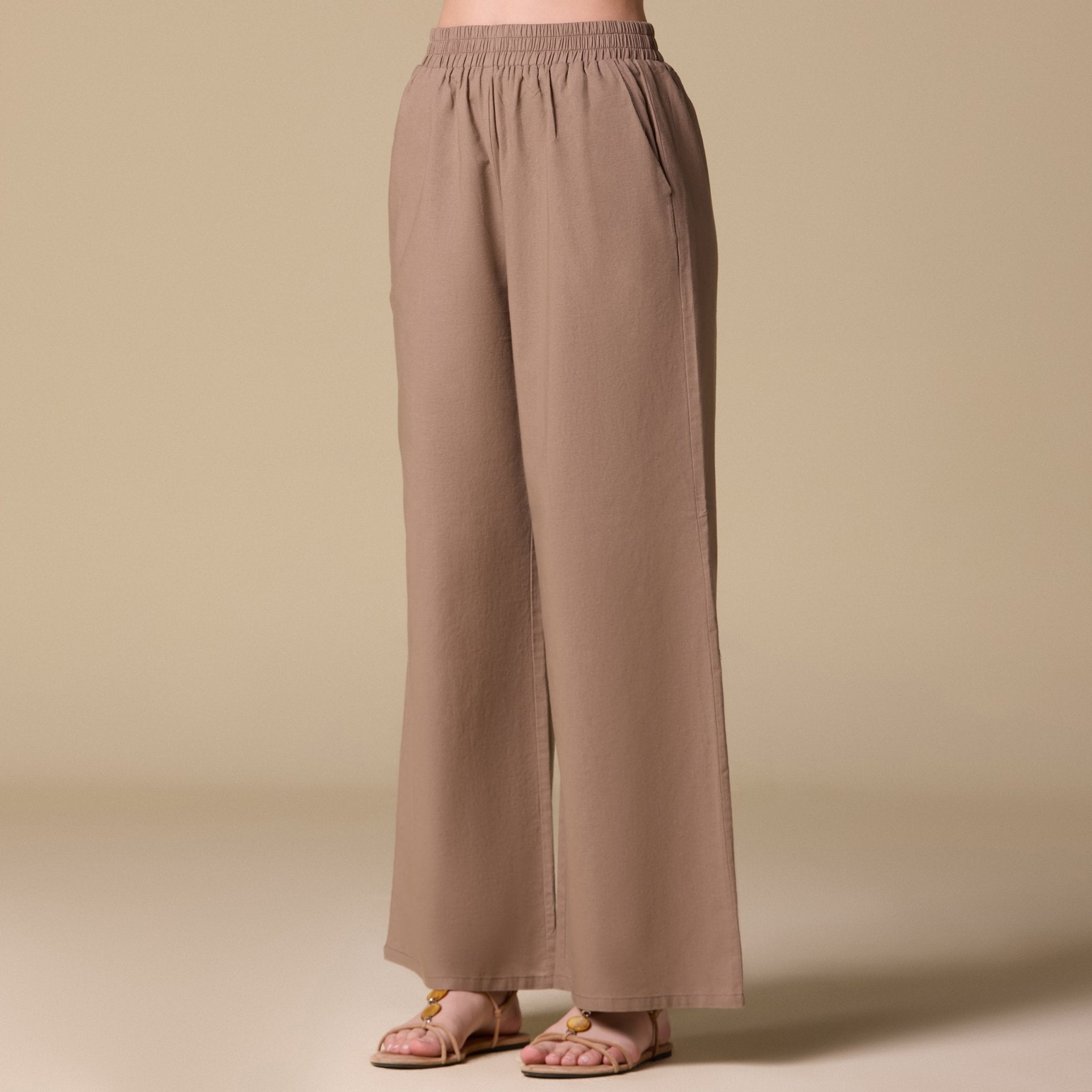 Loose Fit Drawstring Cord Cord Pants - shopaleena