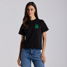 Mashrabiya Embroidered Cotton T-shirt - shopaleena