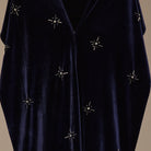 Navy Beaded Velvet Maxi Dress - shopaleena