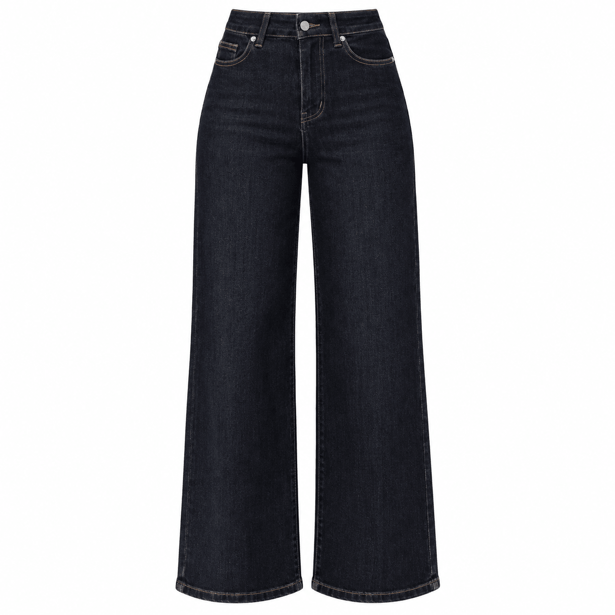 Navy Blue Wide Leg Jeans - shopaleena