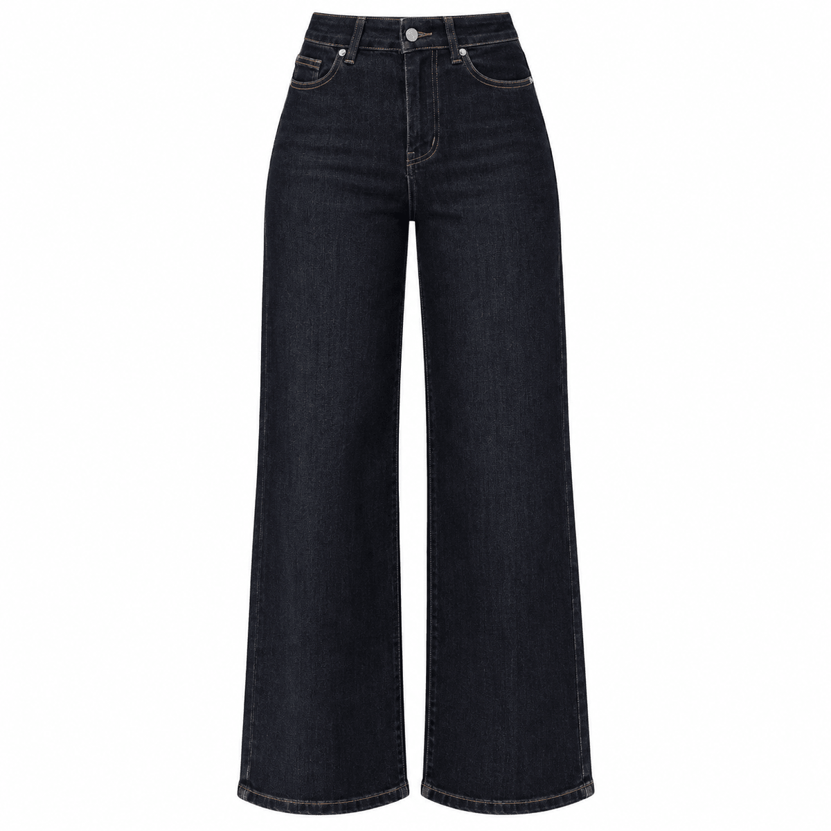 Navy Blue Wide Leg Jeans - shopaleena