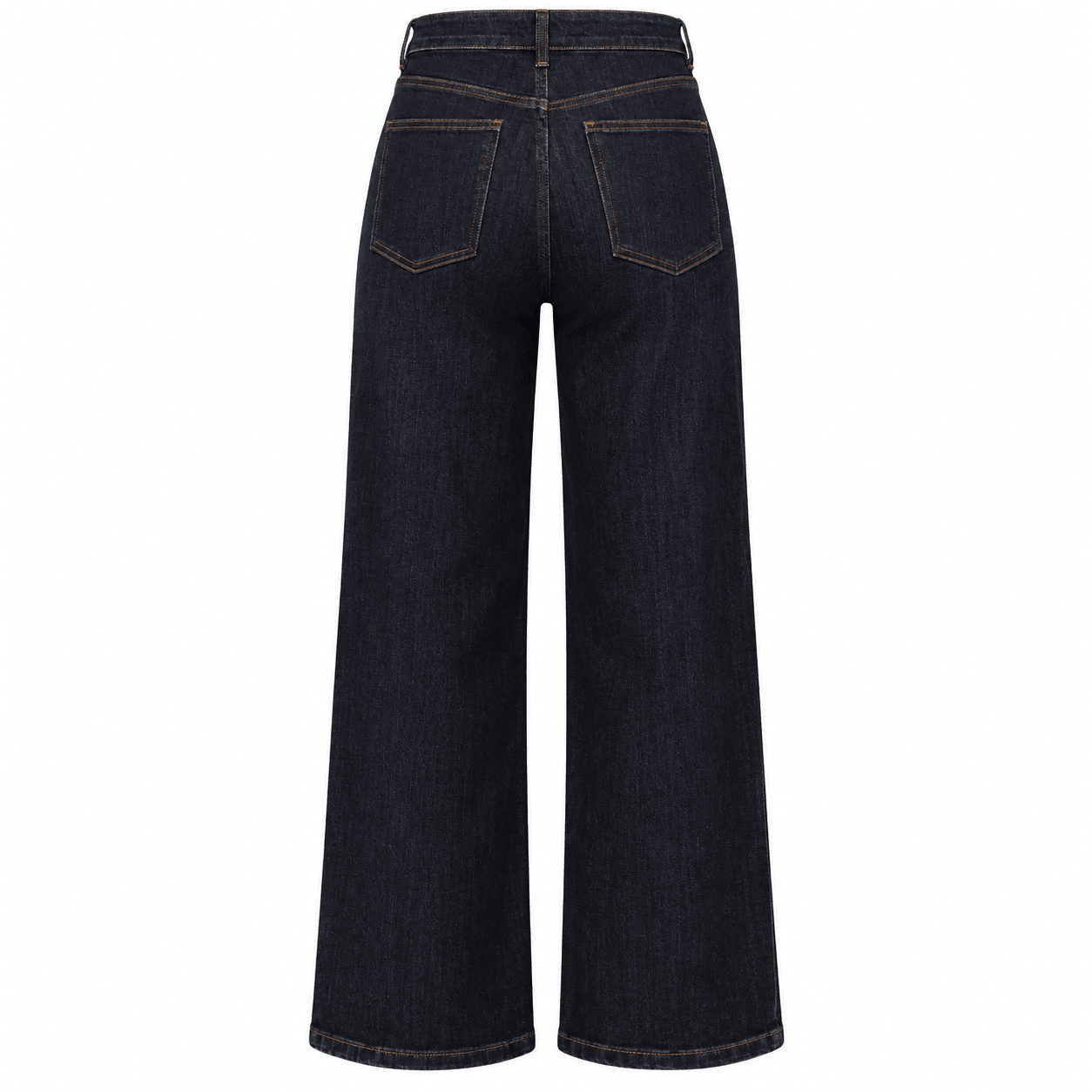 Navy Blue Wide Leg Jeans - shopaleena