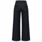Navy Blue Wide Leg Jeans - shopaleena