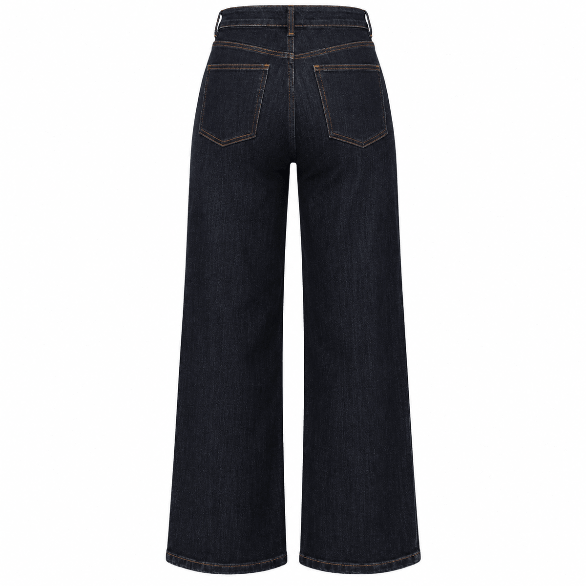 Navy Blue Wide Leg Jeans - shopaleena