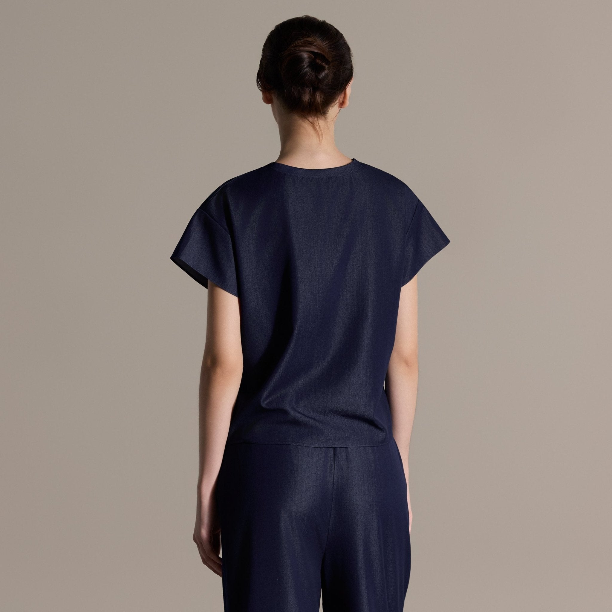 Navy Relaxed Fit T-Shirt - shopaleena