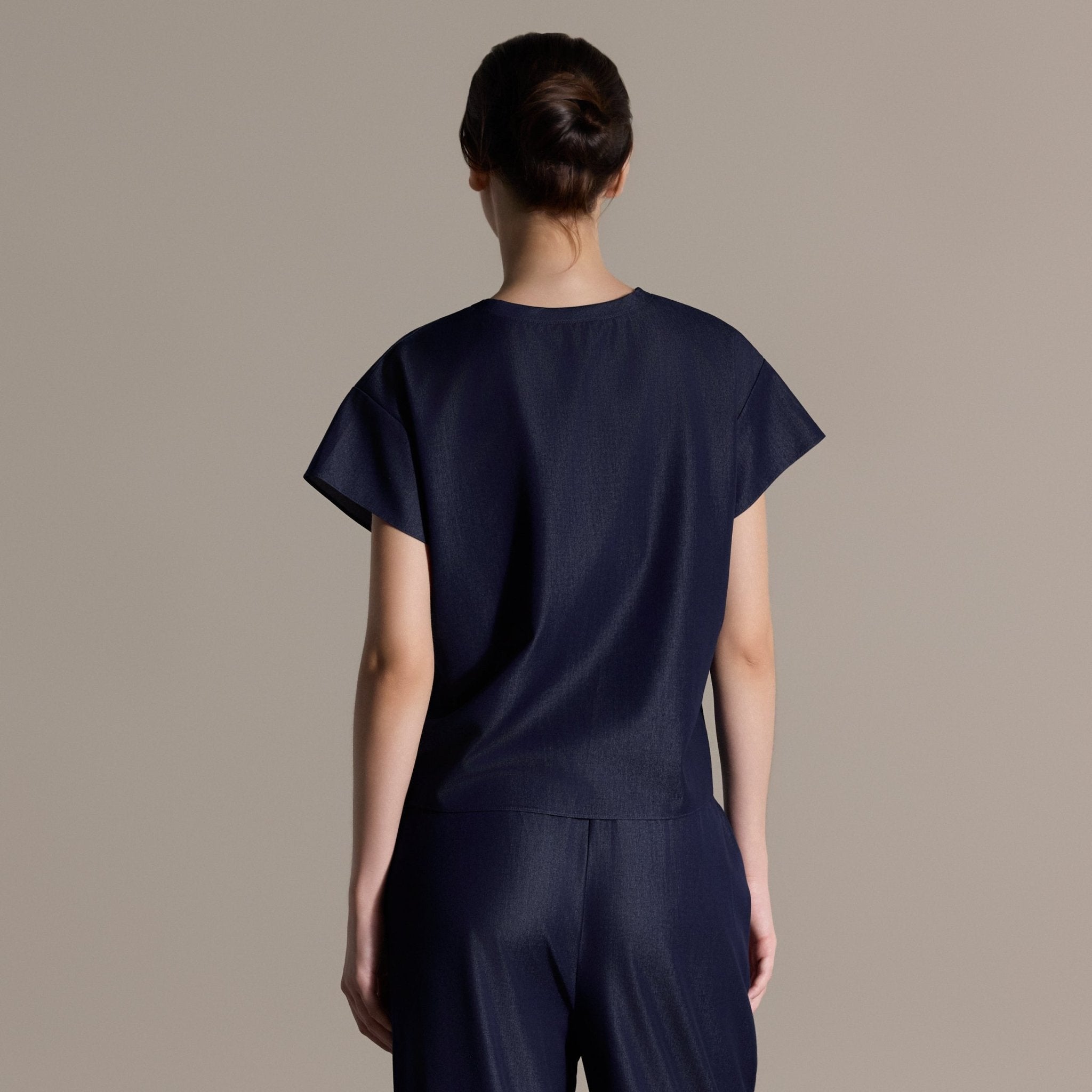 Navy Relaxed Fit T-Shirt - shopaleena