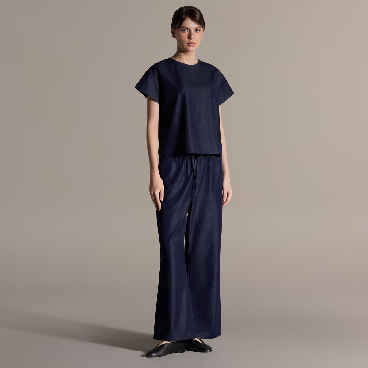 Navy Relaxed Fit T-Shirt - shopaleena