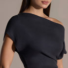 Off shoulder Fitted Top - shopaleena