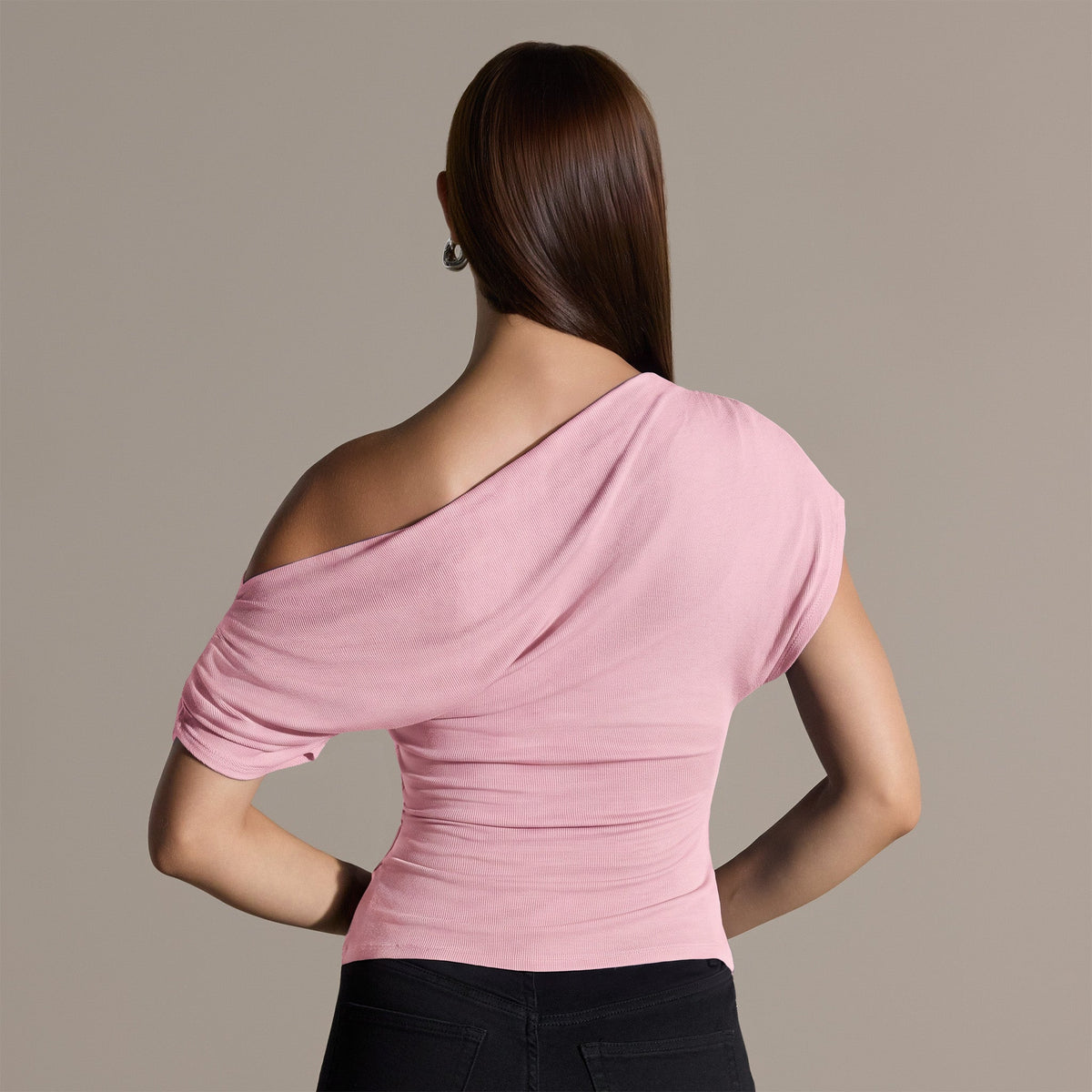 Off shoulder Fitted Top - shopaleena