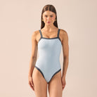 One Piece Swimsuit with Trim - shopaleena