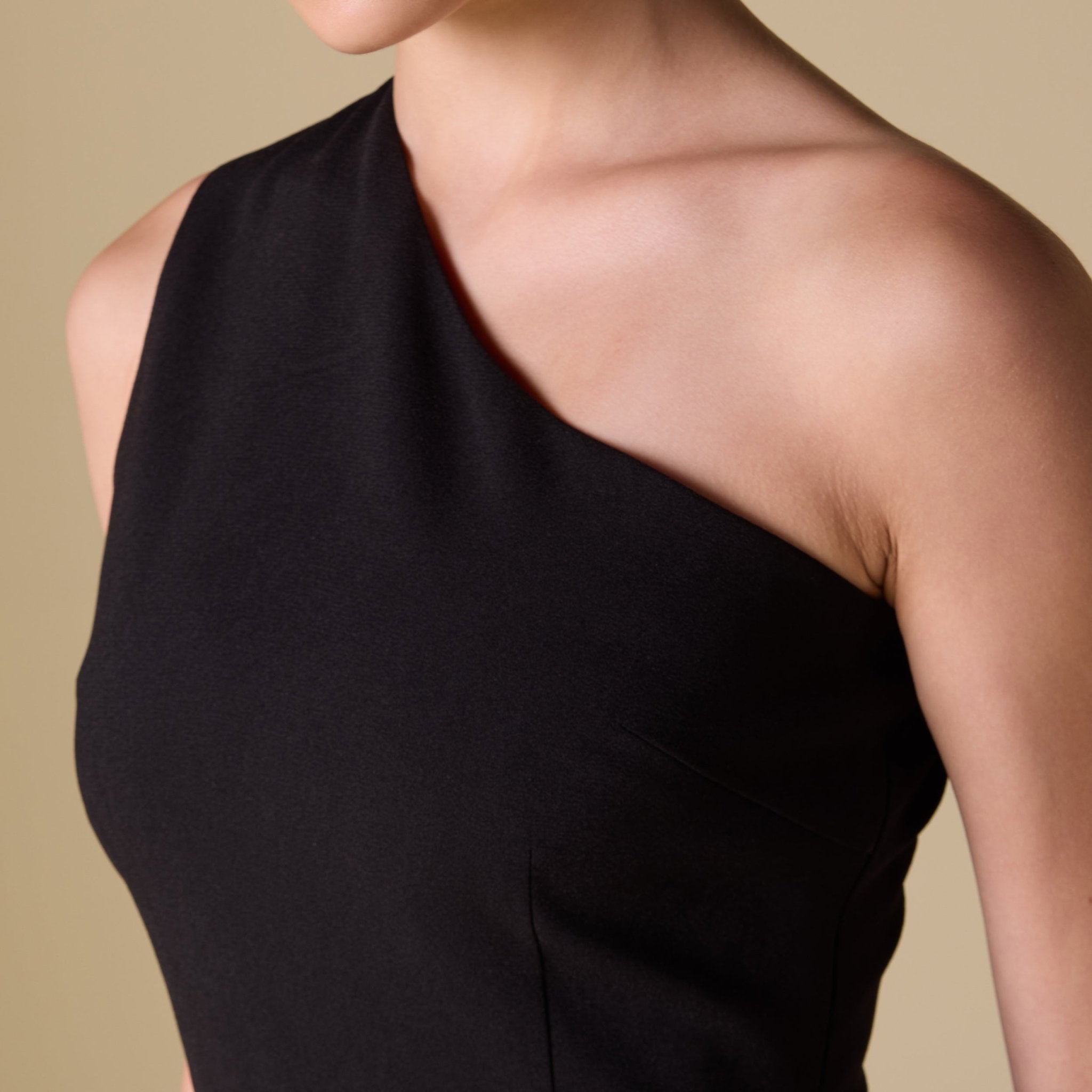 One shoulder Crepe Top - shopaleena