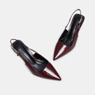 Patent Slingback Heels - shopaleena