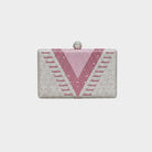 Pink Gradient Crystal Clutch - shopaleena
