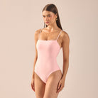 Pink One Piece Swimsuit - shopaleena