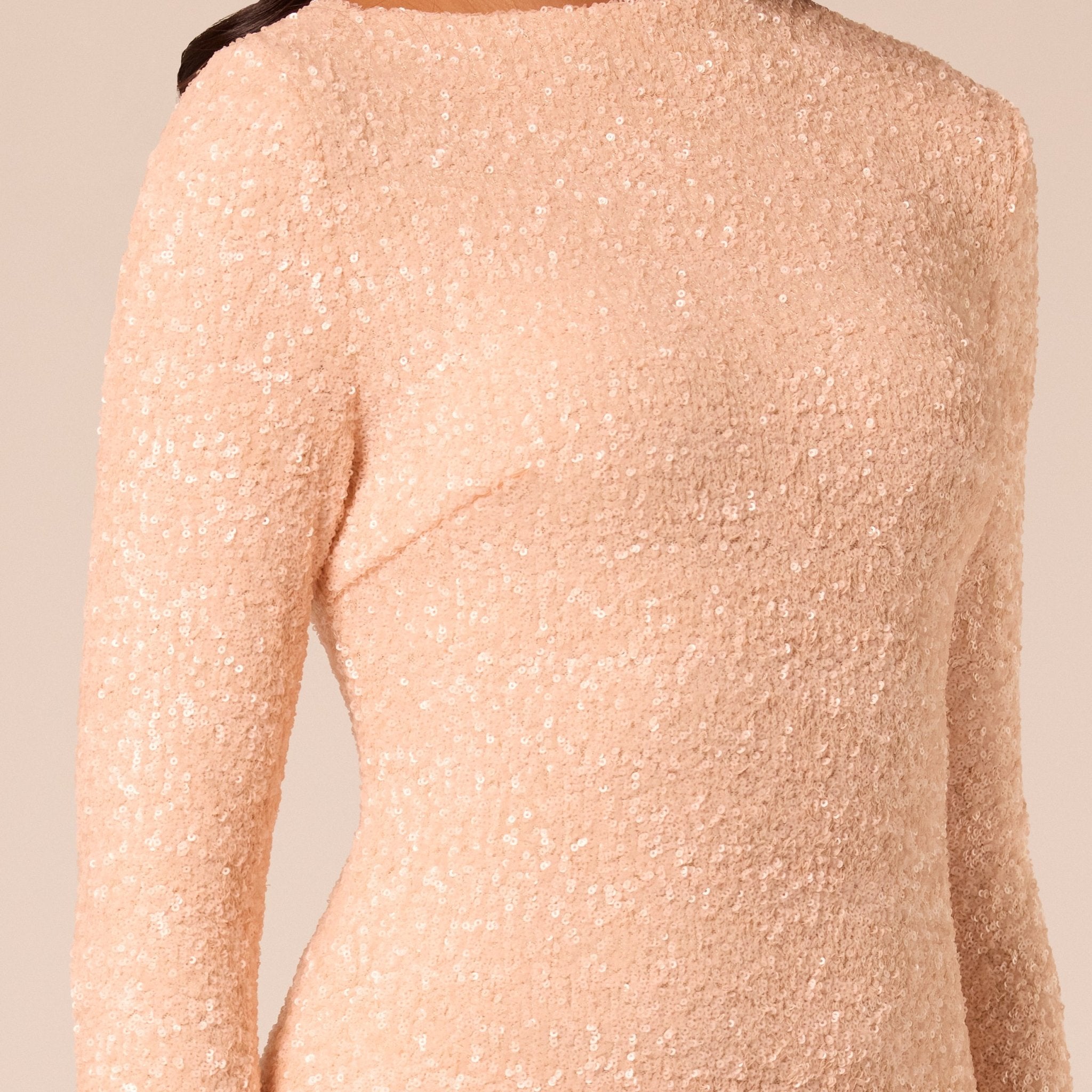 Pink Sequin & Cotton Poplin Midi Dress - shopaleena
