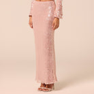 Pink Sequin Mermaid Skirt - shopaleena