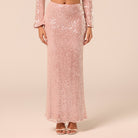 Pink Sequin Mermaid Skirt - shopaleena