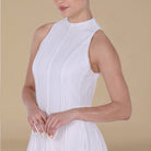 Pleats Aline Skirt Maxi Dress - shopaleena
