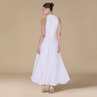 Pleats Aline Skirt Maxi Dress - shopaleena