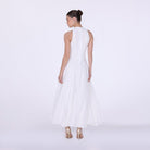 Pleats Aline Skirt Maxi Dress - shopaleena