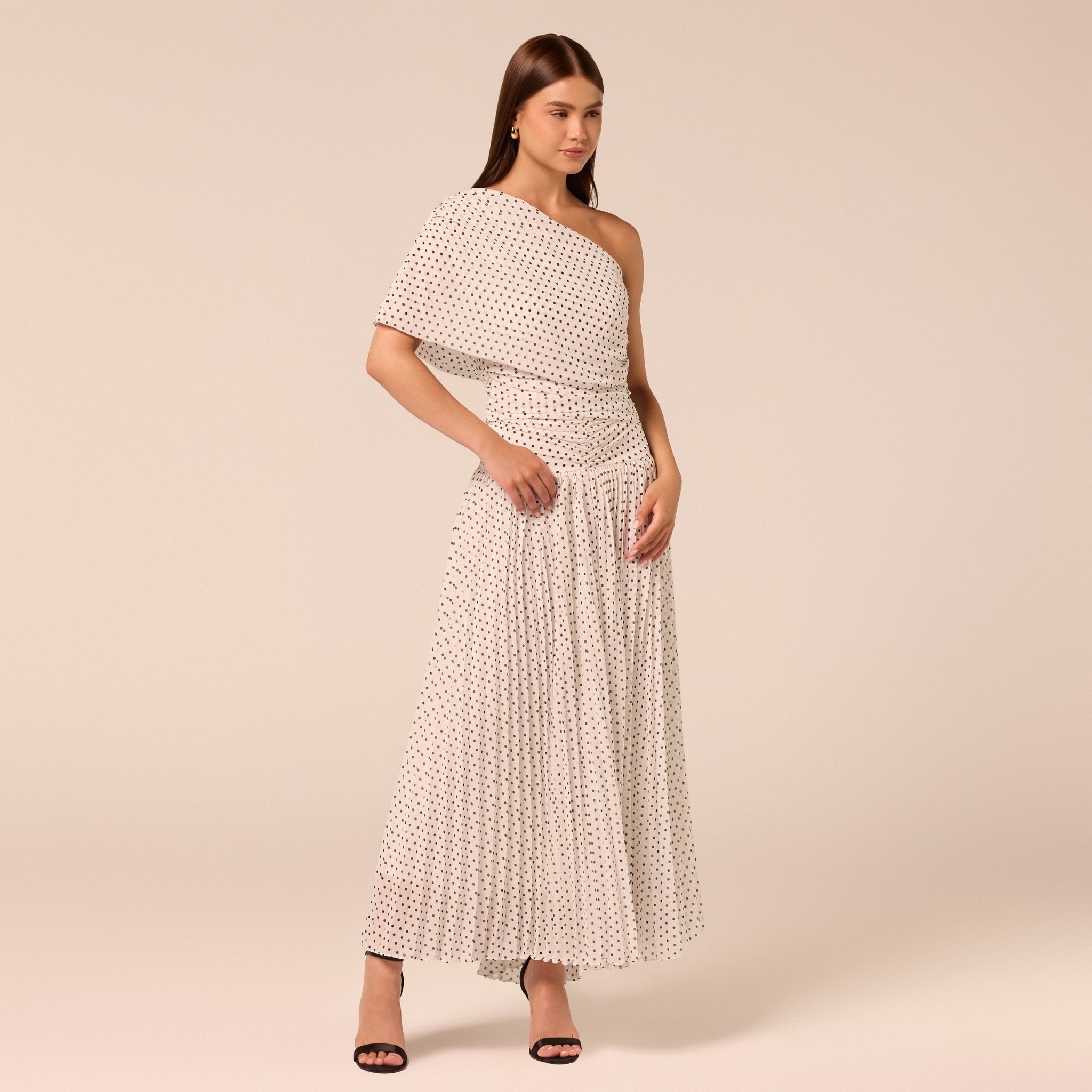 Polka Dot Chiffon Top - shopaleena
