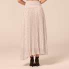 Polka Dot Pleated Chiffon Skirt - shopaleena