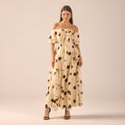 Polka Dot Ruffle Tencel Dress - shopaleena
