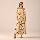 Polka Dot Ruffle Tencel Dress - shopaleena