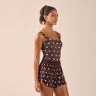 Polka Dot Swim Shorts - shopaleena