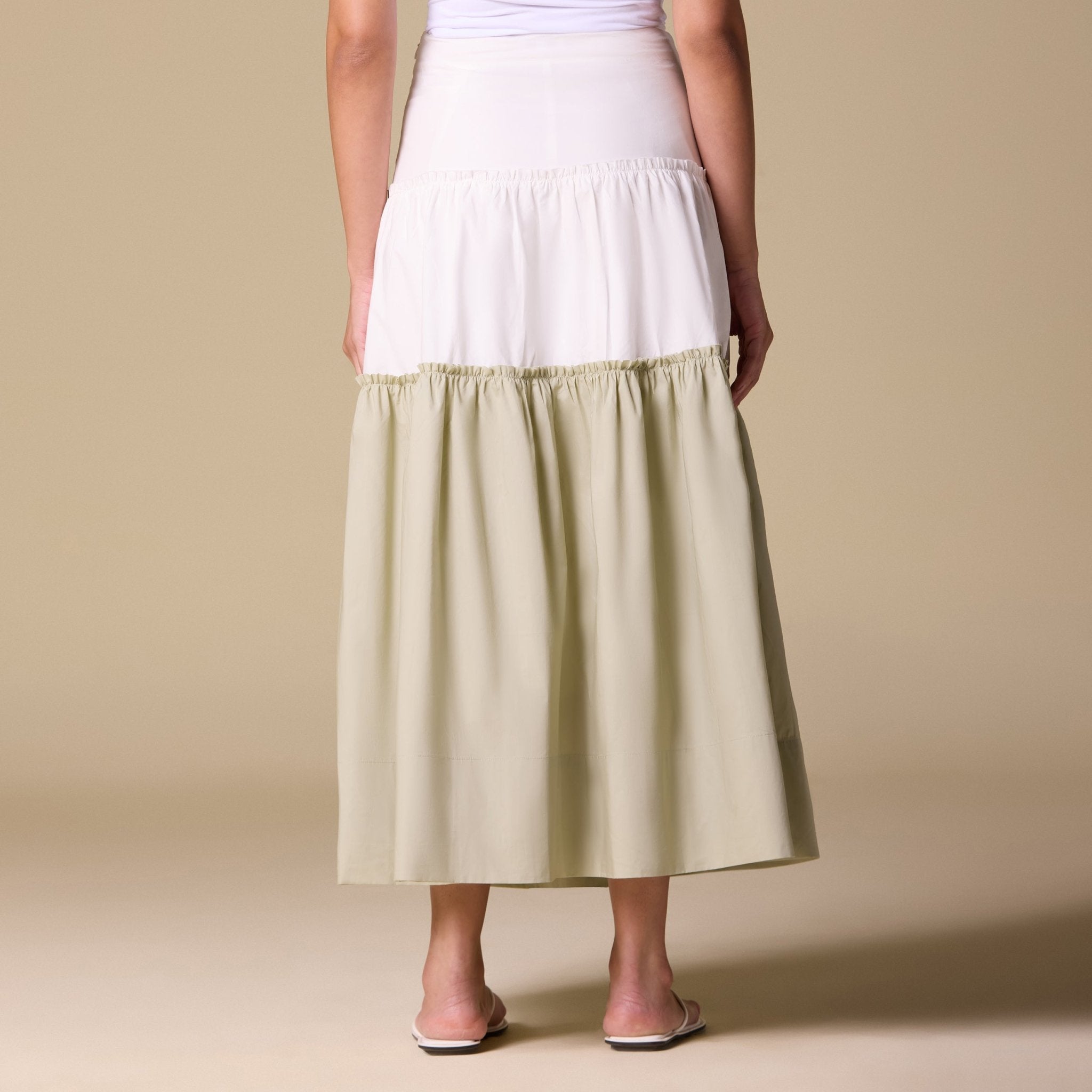 Poplin A - Line Maxi Skirt - shopaleena