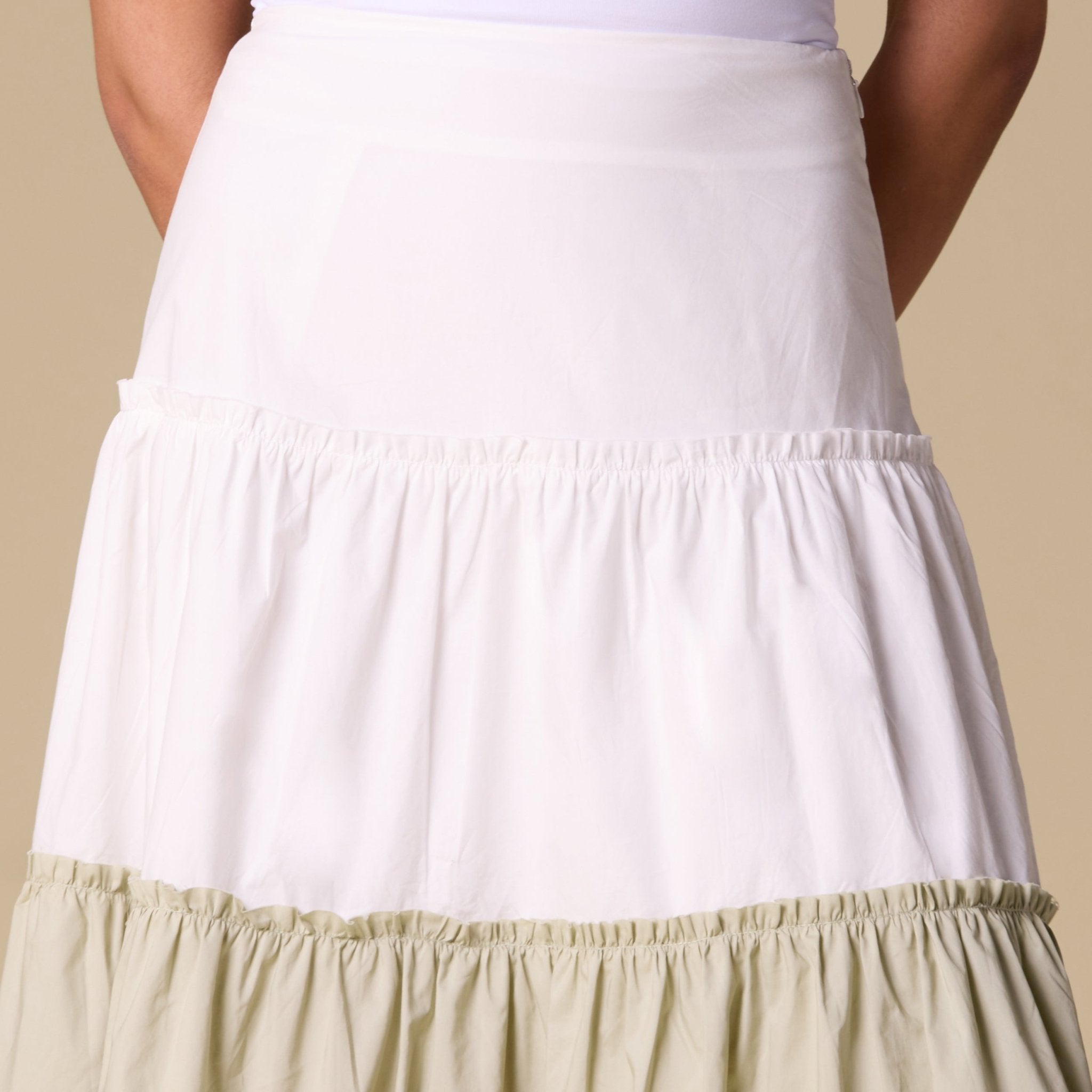 Poplin A - Line Maxi Skirt - shopaleena